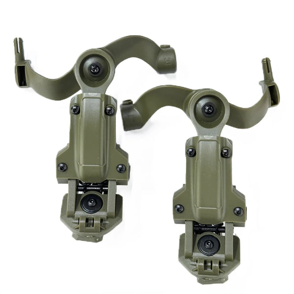 Free-Angle Tactical Headset Rail Mount – M-LOK & FAST Helmet ARC Rail Adapter