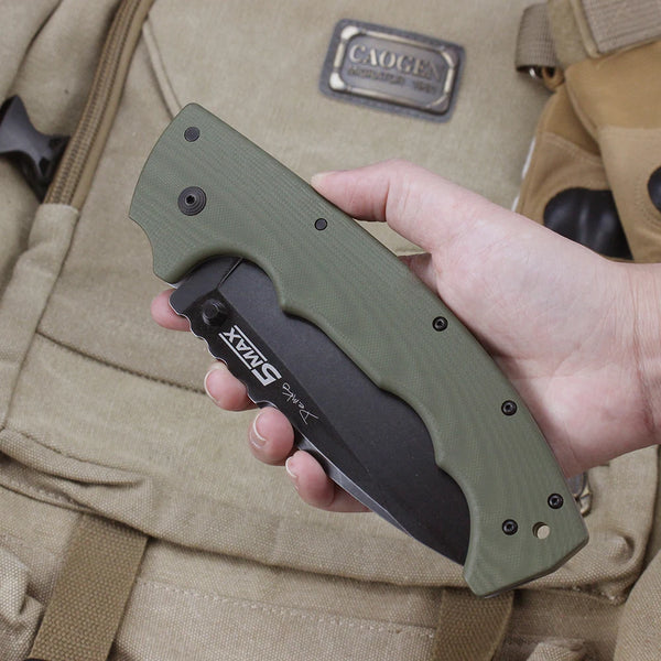 High-Performance Folding Knife — S35VN Blade & G10 Textured Handle