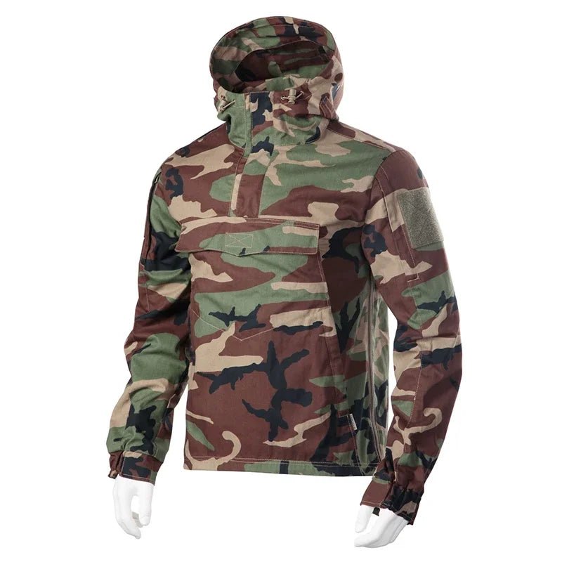 Hooded Combat Windbreaker Tactical Jacket