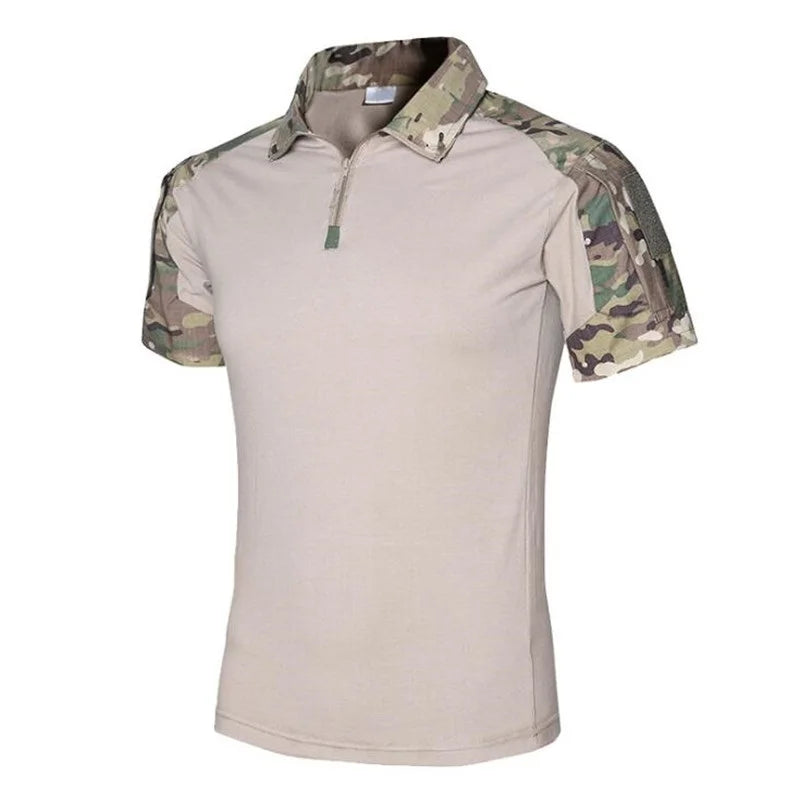 Lightweight Military-Style Polo Shirt