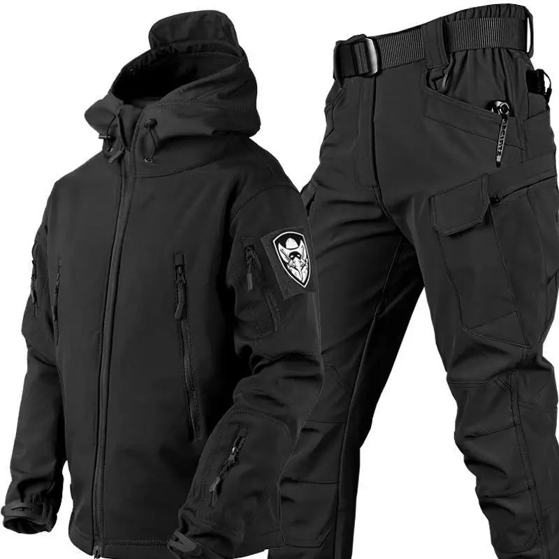 Outdoor Waterproof Windproof Softshell Jacket and Pants Set