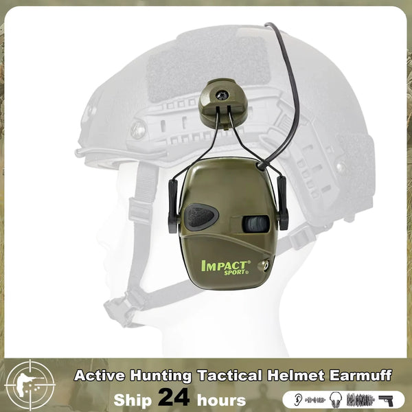 Tactical Electronic Shooting Earmuffs – Helmet & Head-Mounted Versions