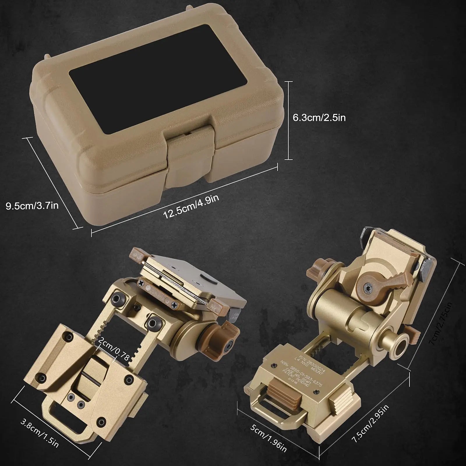 Helmet Mount – L4G24 Aluminum Bracket for Night Vision Goggles