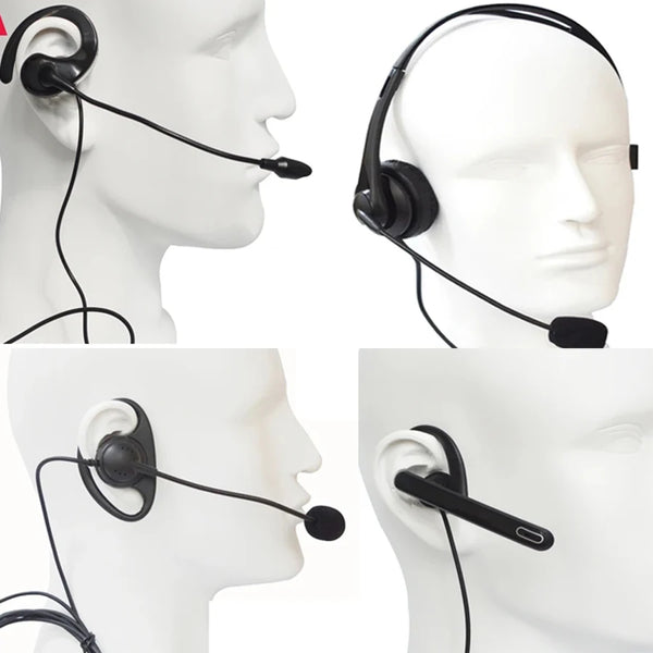 Professional Two-Pin Communication Headset – Noise Isolation