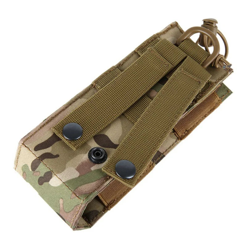 Tactical Walkie Talkie Pouch – Durable Nylon Molle Radio Holder