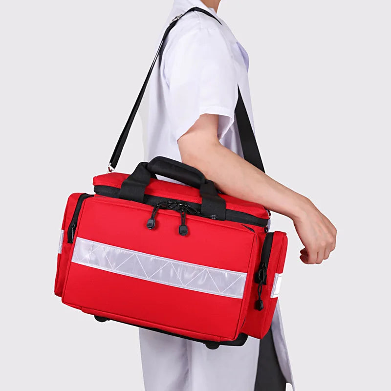 Large-Capacity Emergency First Aid Backpack – Waterproof & Multi-Pocket Design