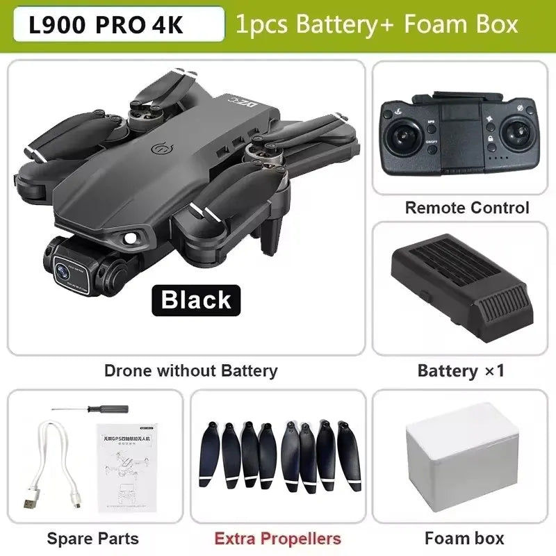 XMSJ L900 Pro SE Max 4K GPS Drone with 360° Obstacle Avoidance Dual HD Camera