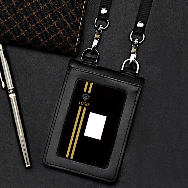 Genuine Leather Business Card & ID Holder