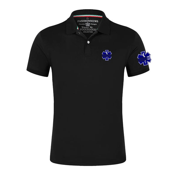 Men's EMT Paramedic Print Quick-Dry Breathable Short Sleeve Polo Shirt