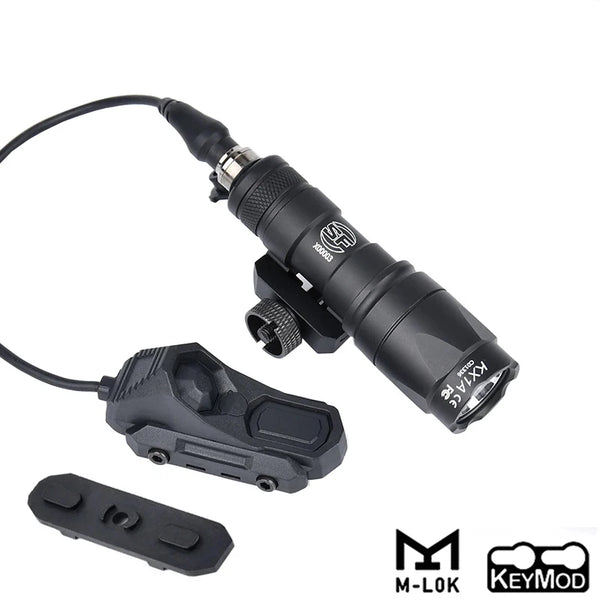 WADSN M300 M600 Tactical Weapon Light - 20mm Picatinny/MLOK/KEYMOD Rail Mount LED Flashlight