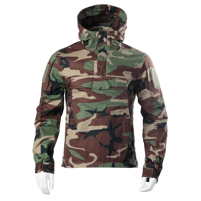 Hooded Combat Windbreaker Tactical Jacket