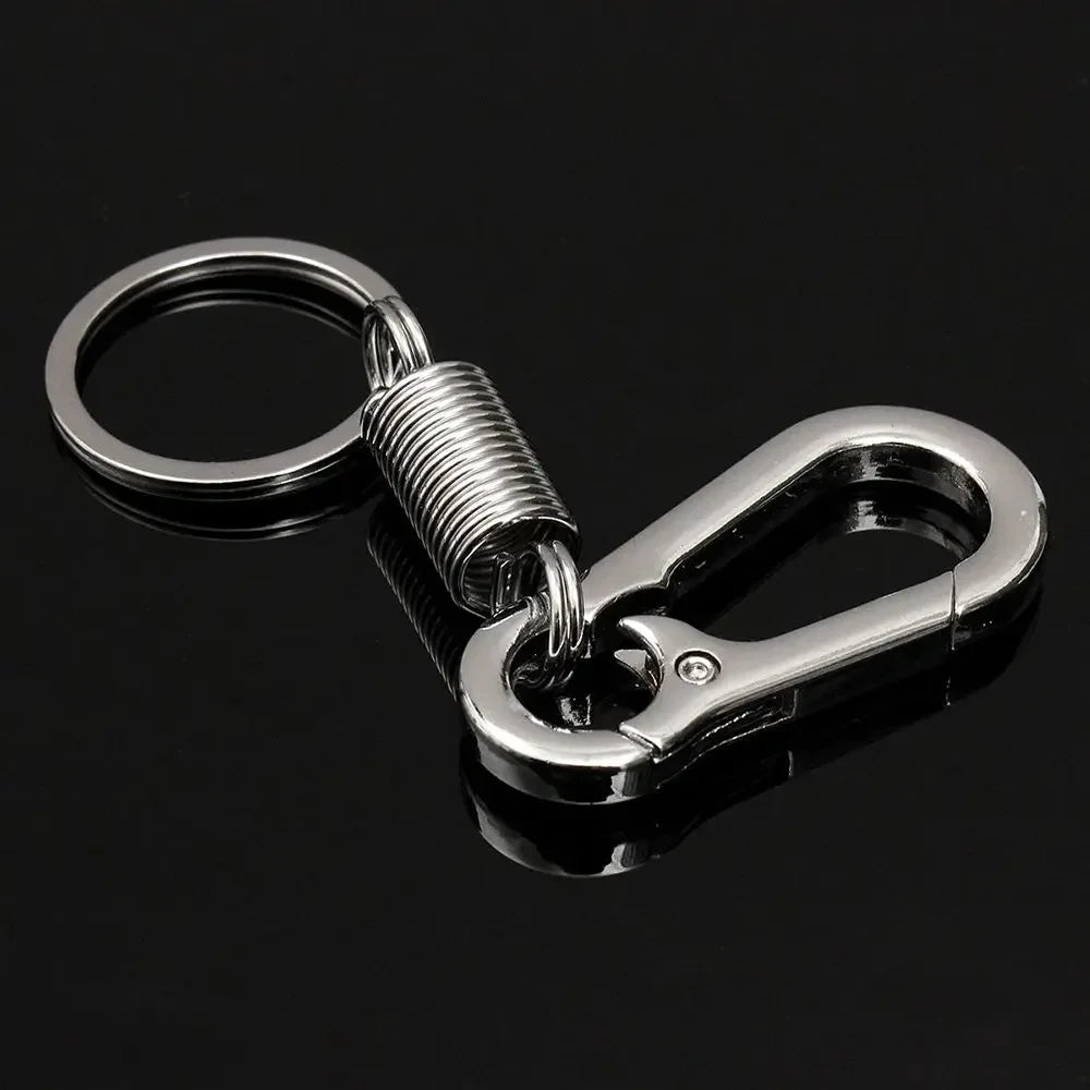 Titanium Alloy Carabiner Keychain – EDC Key Ring with Corkscrew, Gift for Men