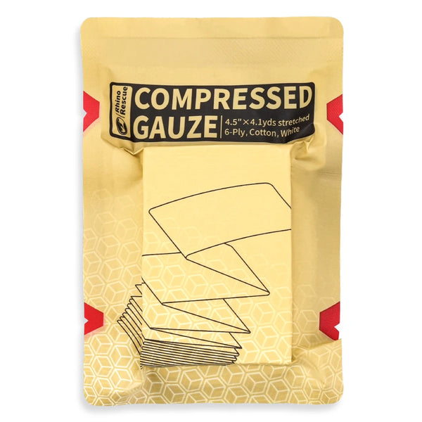 Sterile Compressed Gauze – 100% Cotton Wound Dressing (6 pack)