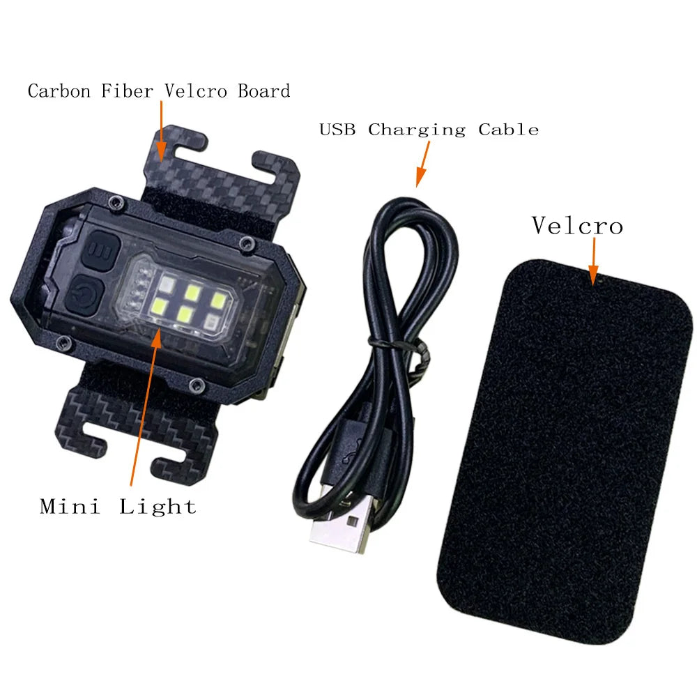 Tactical Multi-Purpose Flashlight with Magnetic Mount, 8 Modes, and 25 mm Strap Compatibility