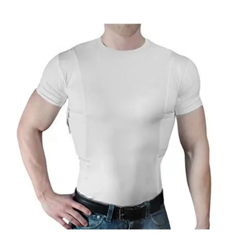 Concealed Carry Tactical Shirt with Holster Pockets