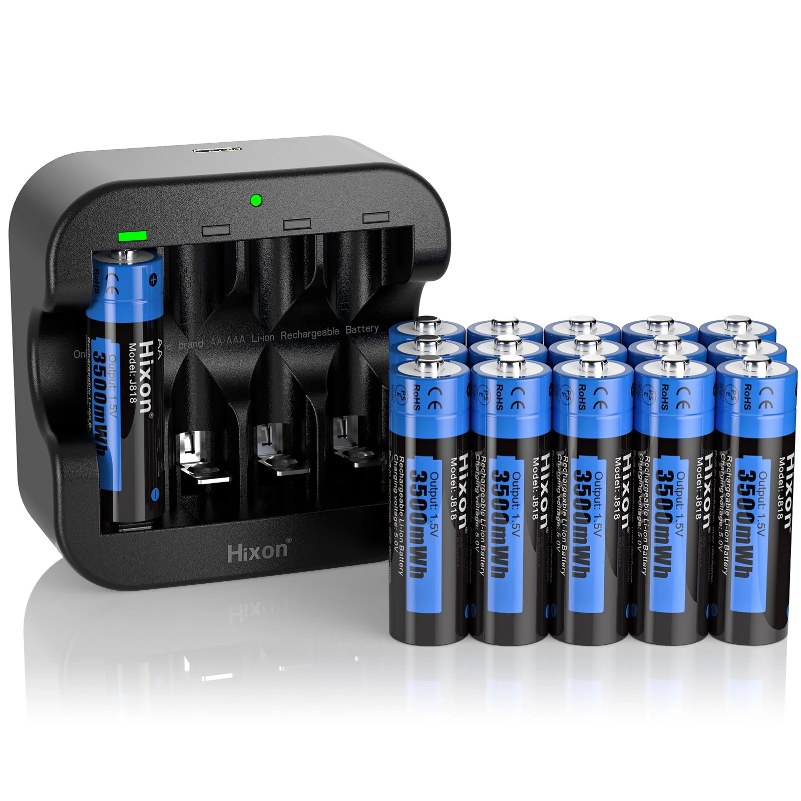 PowerMax USB Rechargeable AA Battery Set