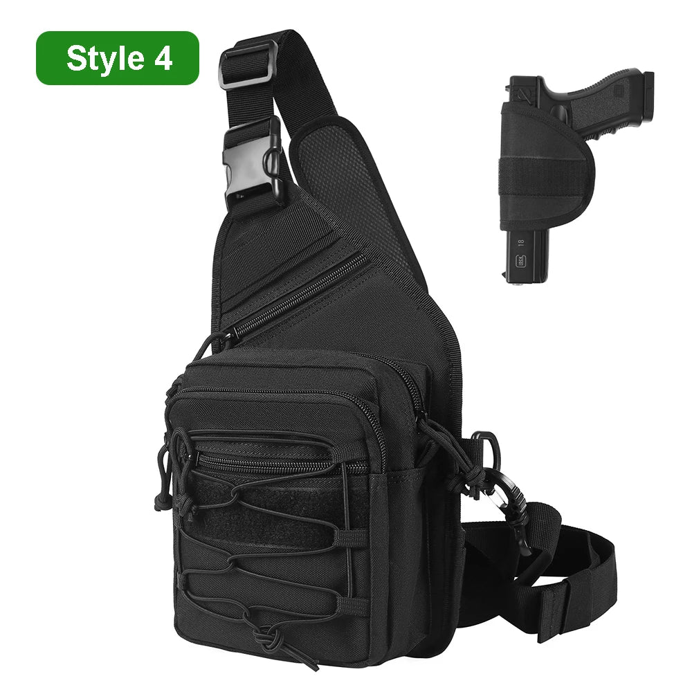 Tactical EDC Sling Bag with Concealed Compartment