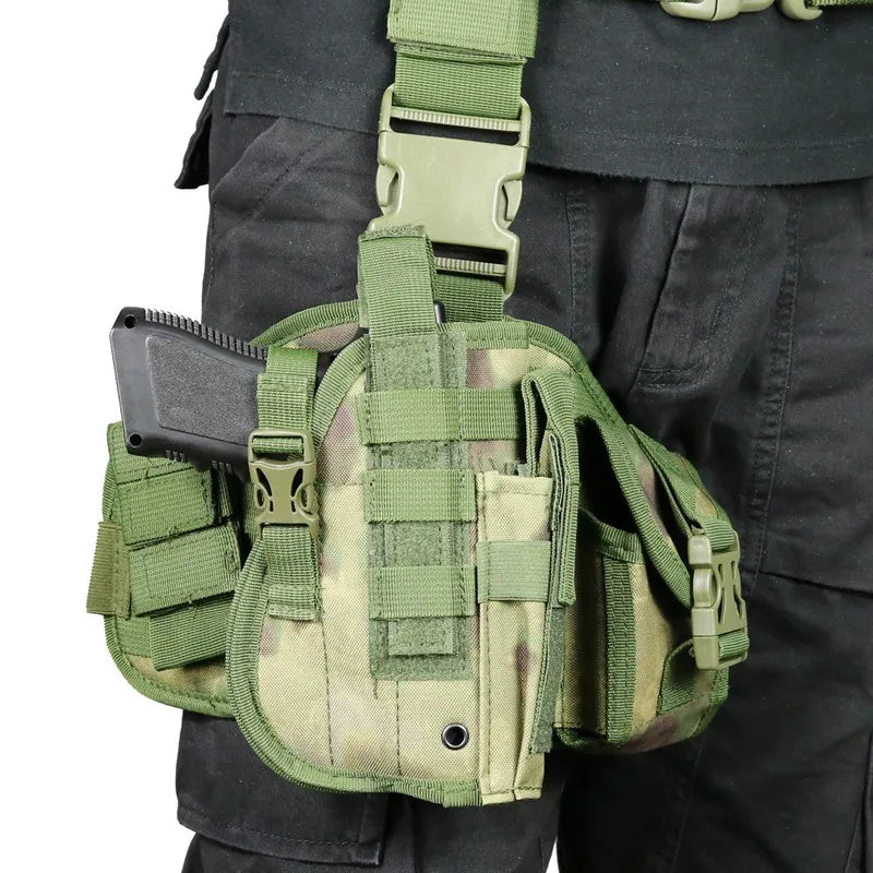 Jarhead Universal MOLLE Drop Leg Tactical Thigh Holster for Pistols
