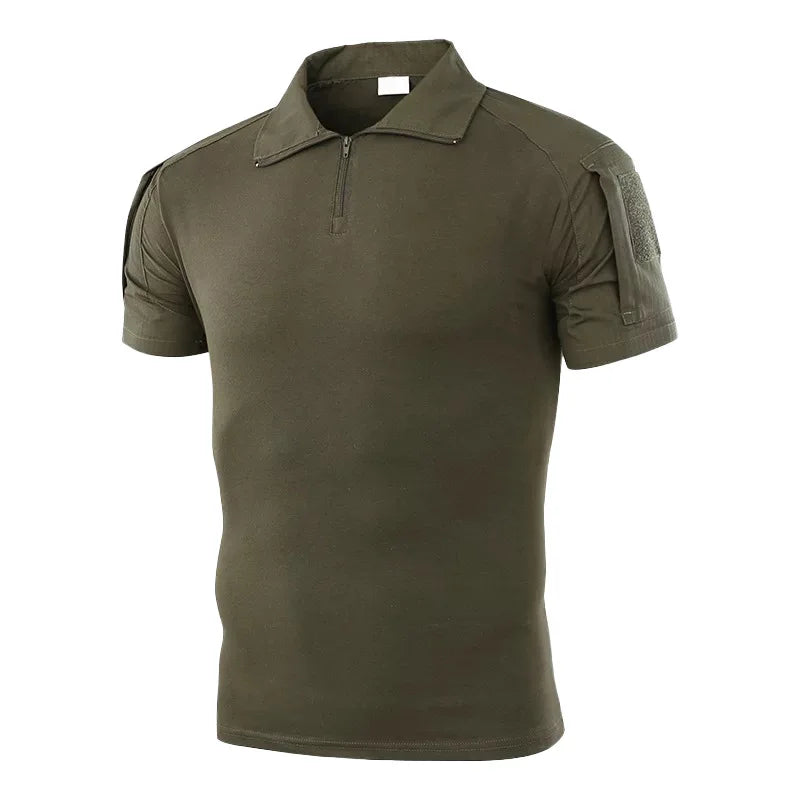 Lightweight Military-Style Polo Shirt