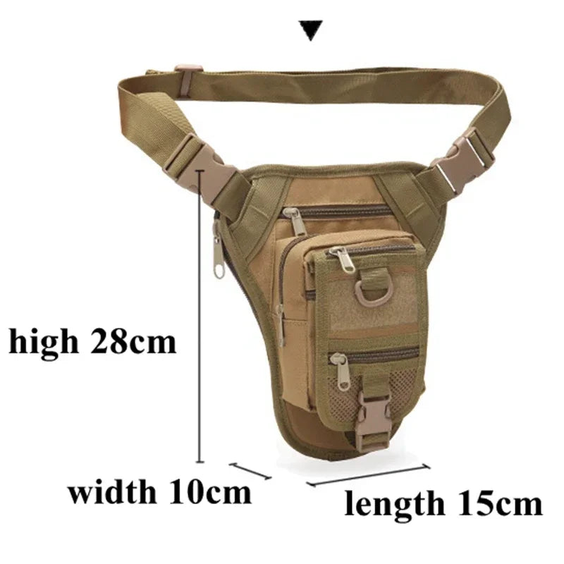 Demeysis 800D Oxford Tactical Drop Leg & Waist Bag | 5-Pocket Multi-Purpose