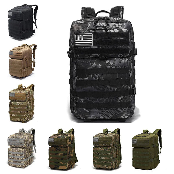 45L Tactical Backpack | Waterproof Multi‑Function Pack for Camping & Hiking