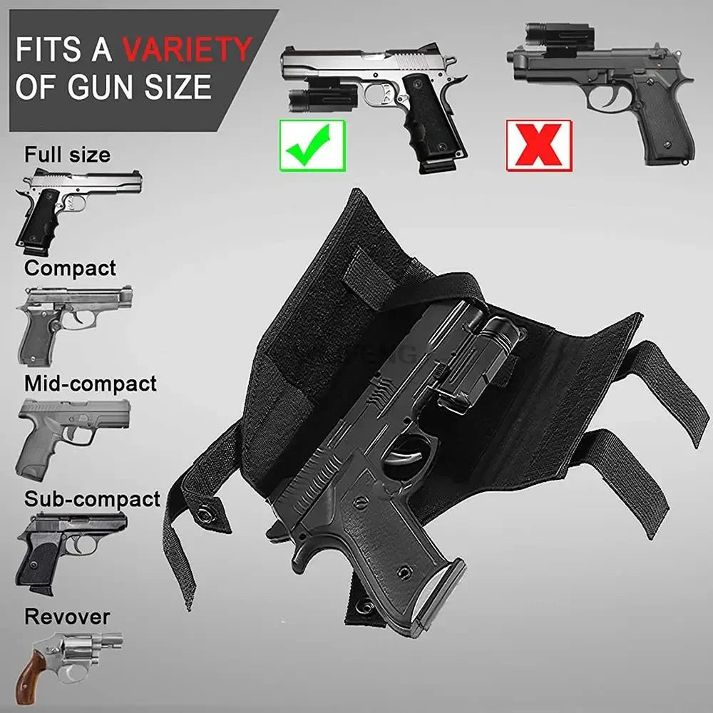 1000D Nylon MOLLE Tactical Waist & Drop Leg Pistol Holster | Right Hand