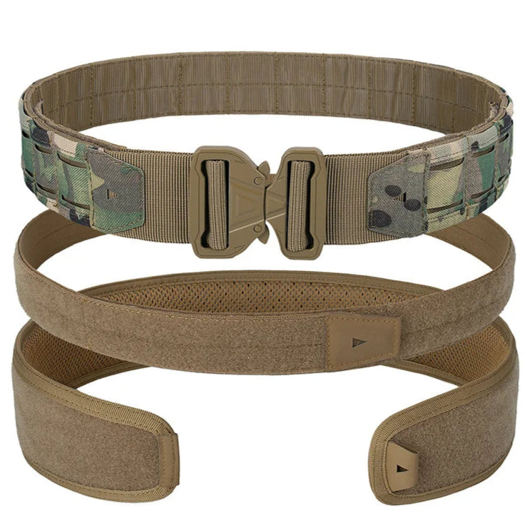 3-in-1 Tactical Combat Belt with Quick-Release Buckle