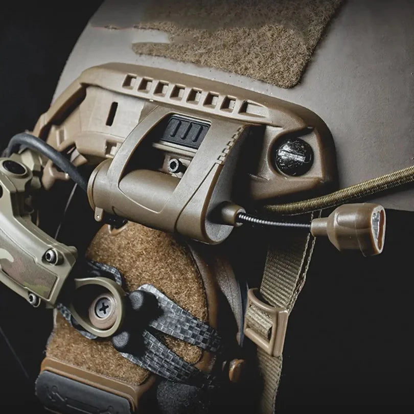 Tactical Helmet Light with 3 LED Modes - IR, Red, Green &amp; White Light for Military, Hunting &amp; Outdoor Operations