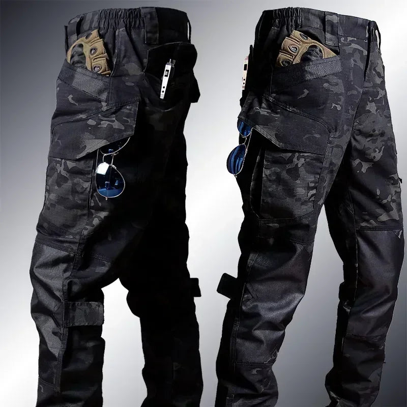 Men's Tactical Combat Uniform Set - Military Camo Shirt Pants for Airsoft, Paintball Hunting