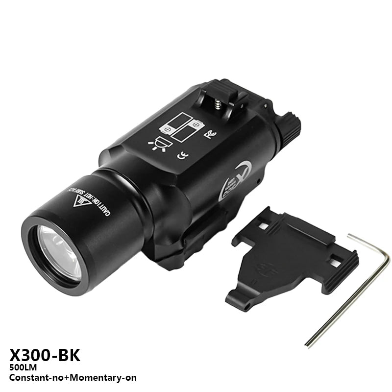 actical X300U LED Flashlight | 20mm Picatinny Rail Mount | Constant/Momentary Scout Light