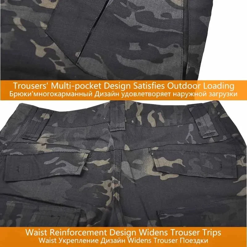 Men's Tactical Combat Uniform Set - Multicam Airsoft &amp; Hunting Gear