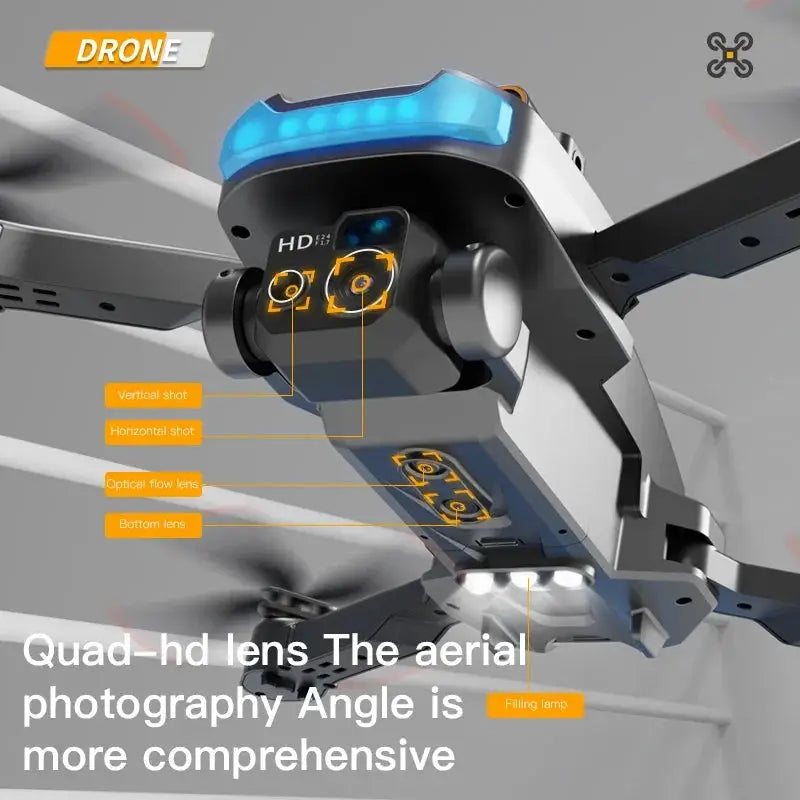8K GPS Drone with Omnidirectional Obstacle Avoidance and Dual-Camera System