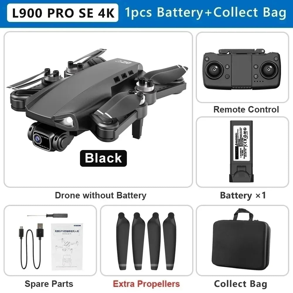 XMSJ L900 Pro SE Max 4K GPS Drone with 360° Obstacle Avoidance Dual HD Camera