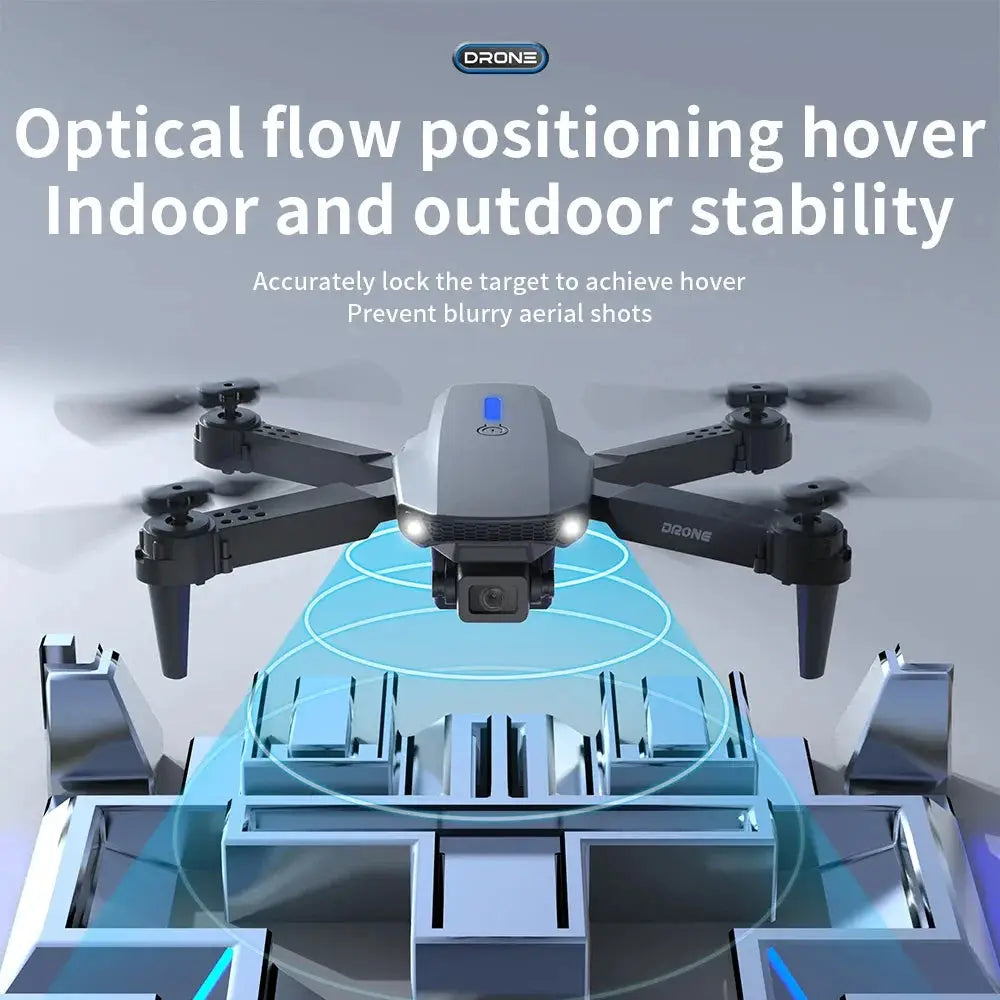 Foldable 4K Dual-Camera Drone with Altitude Hold and Trajectory Flight