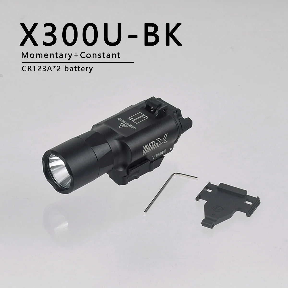 Tactical Weapon Light - M600C/M300C LED Scout Flashlight with Picatinny Rail Mount