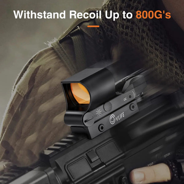 Red Dot Rifle Scope - 1x28x40, 4 Reticles