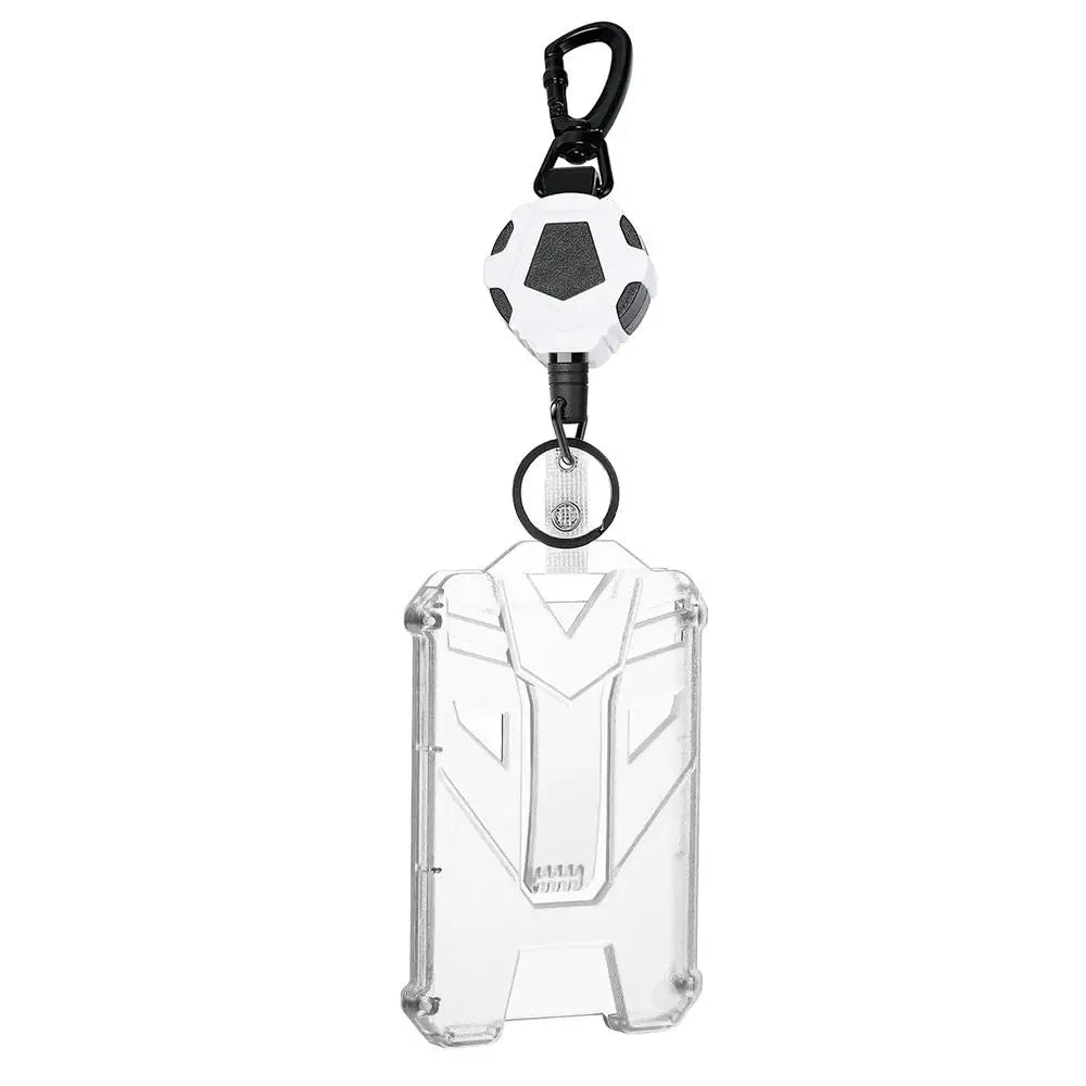 Tactical ID Badge Holder with Retractable Reel & Carabiner