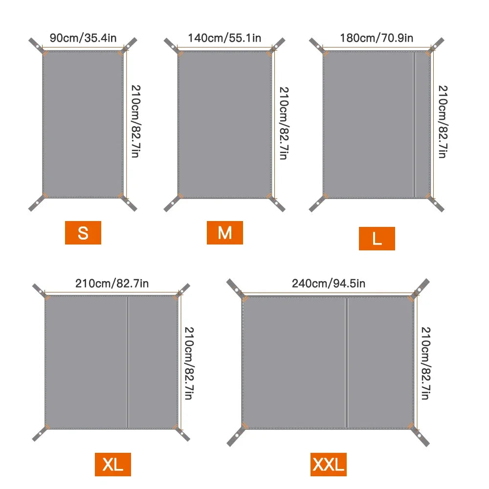 Waterproof Camping Tarp – Multi-Purpose Ground Cover & Sun Canopy
