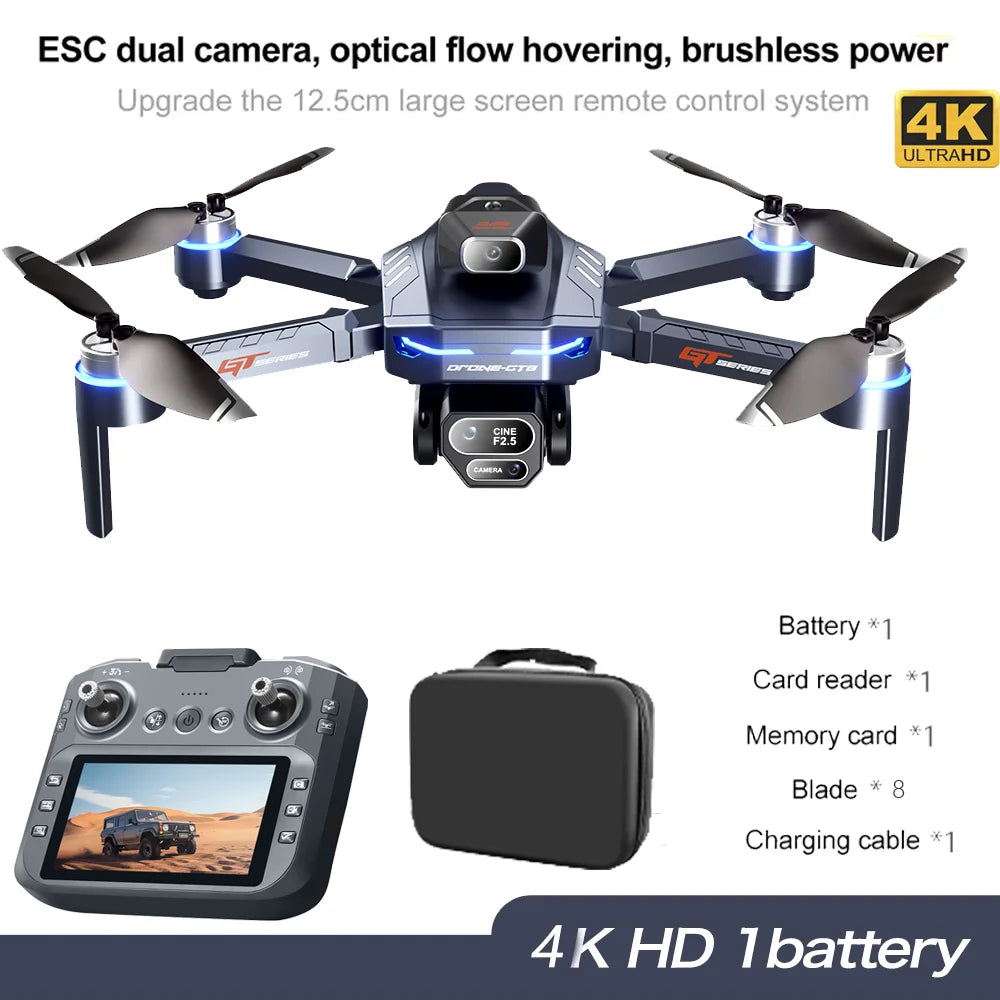 GT8 GPS Drone 4K Camera | 5G WiFi FPV Quadcopter with Obstacle Avoidance