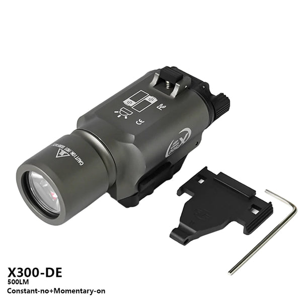 actical X300U LED Flashlight | 20mm Picatinny Rail Mount | Constant/Momentary Scout Light