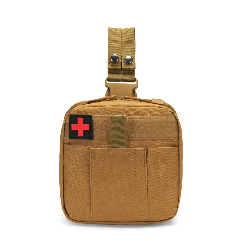 Tactical Drop-Leg Medical Pouch – MOLLE First Aid Thigh Pack for Outdoor & EDC | ORtactic