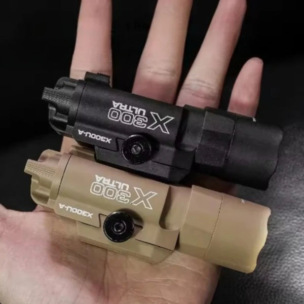 X300U-Style Nylon Tactical Pistol Light with Strobe | 20mm Rail Mount for Airsoft & Hunting