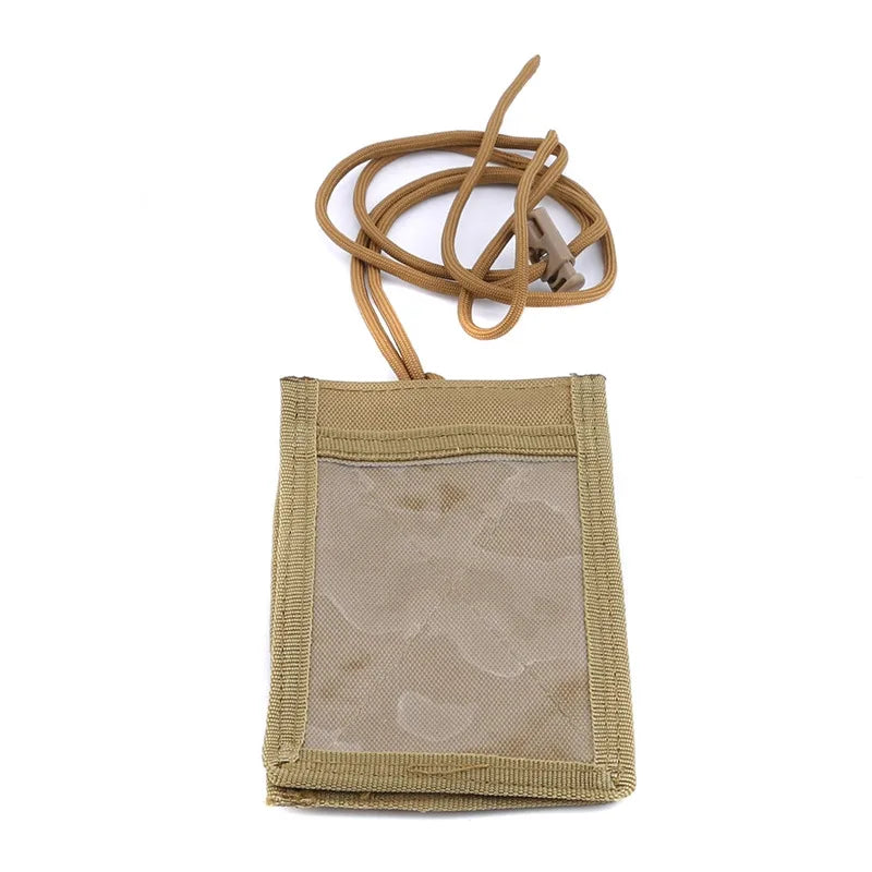 Tactical MOLLE ID Card Holder with Chest Mount