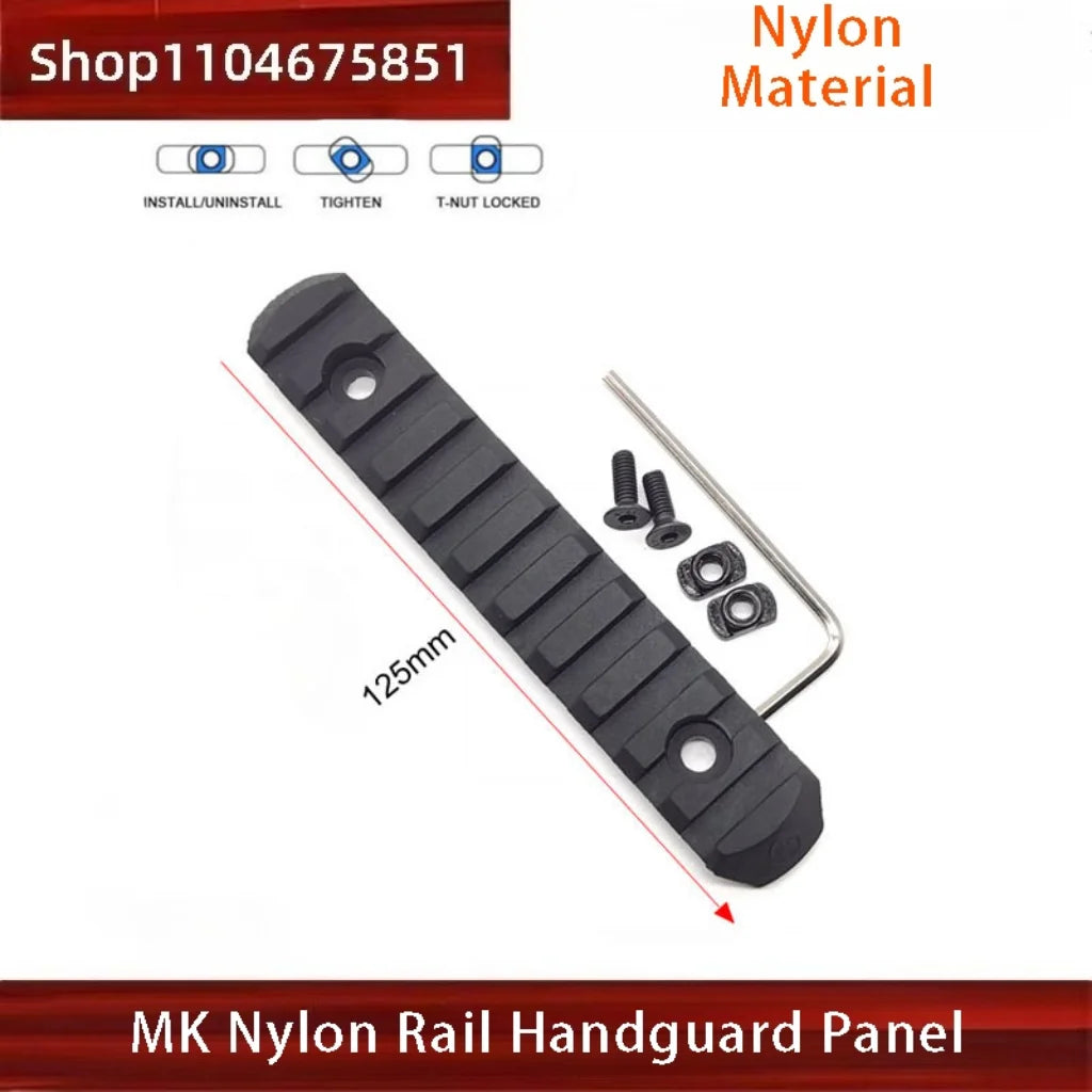 Tactical Picatinny Rail Handguard - MLOK/KEYMOD Compatible for Airsoft Wargame Rifles