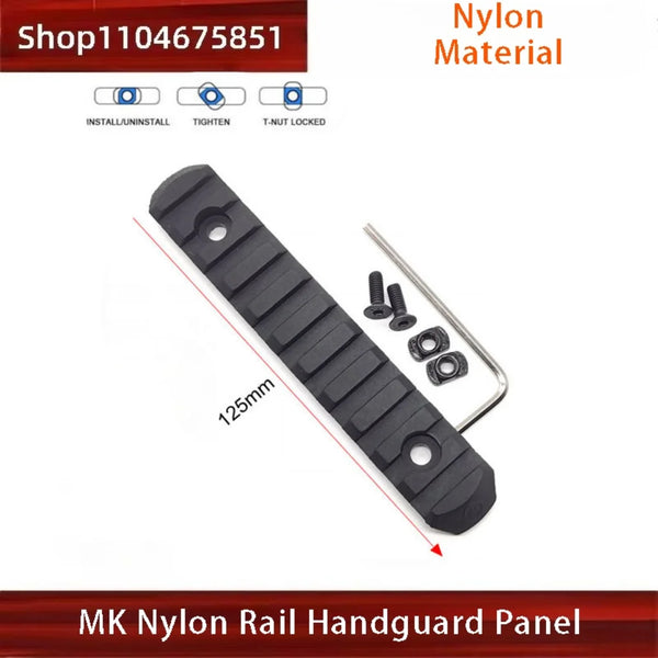 Tactical Picatinny Rail Handguard - MLOK/KEYMOD Compatible for Airsoft Wargame Rifles
