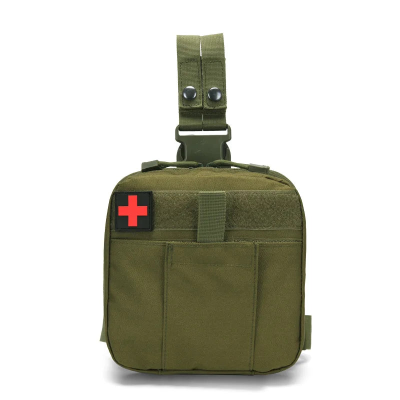 Tactical Drop-Leg Medical Pouch – MOLLE First Aid Thigh Pack for Outdoor & EDC | ORtactic