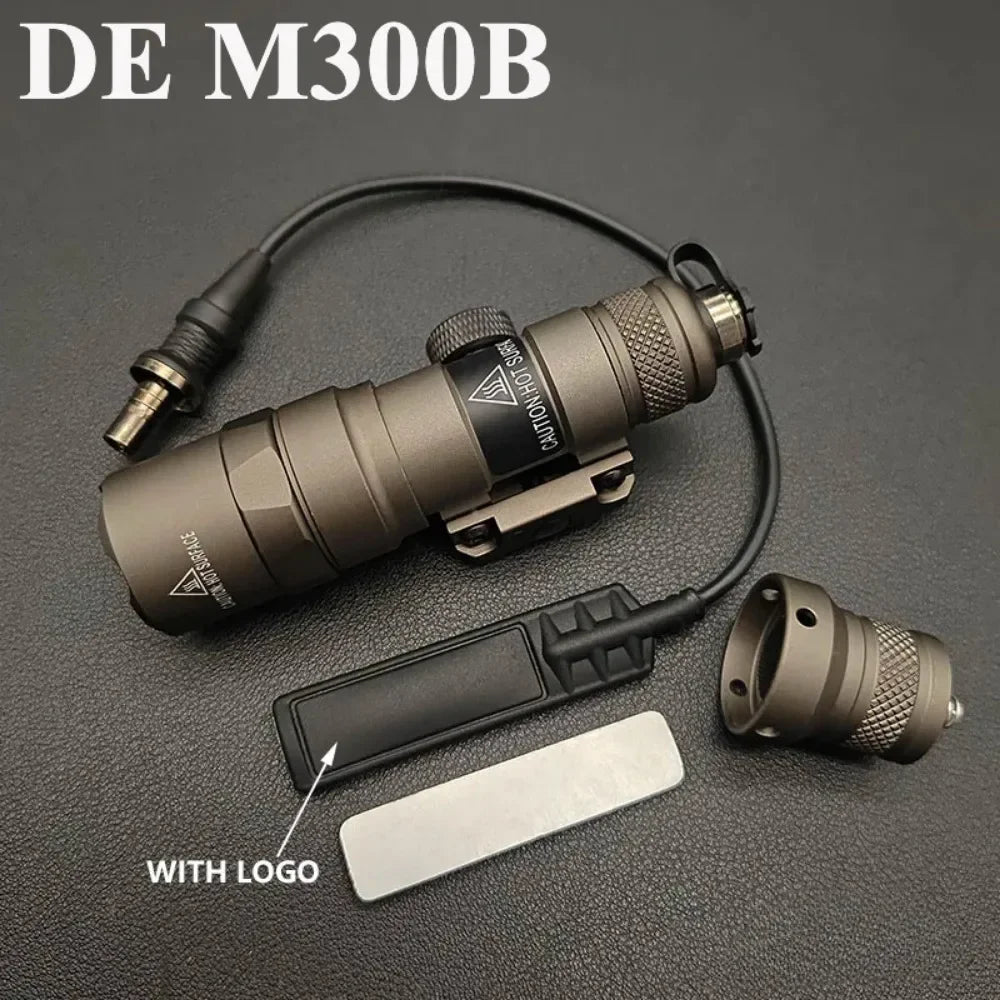 M300B/M600B Tactical Weapon Light - 800 Lumen LED Flashlight with Rail Mount &amp; ModButton Switch