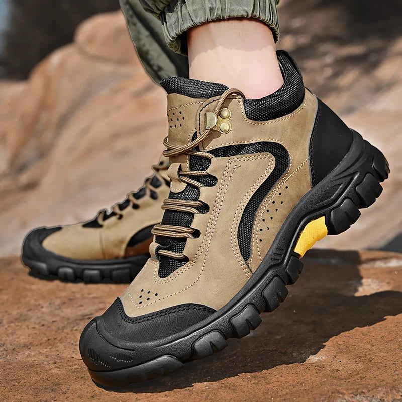 High-Top Breathable Hiking Sneakers – Durable, Comfortable, and Stylish