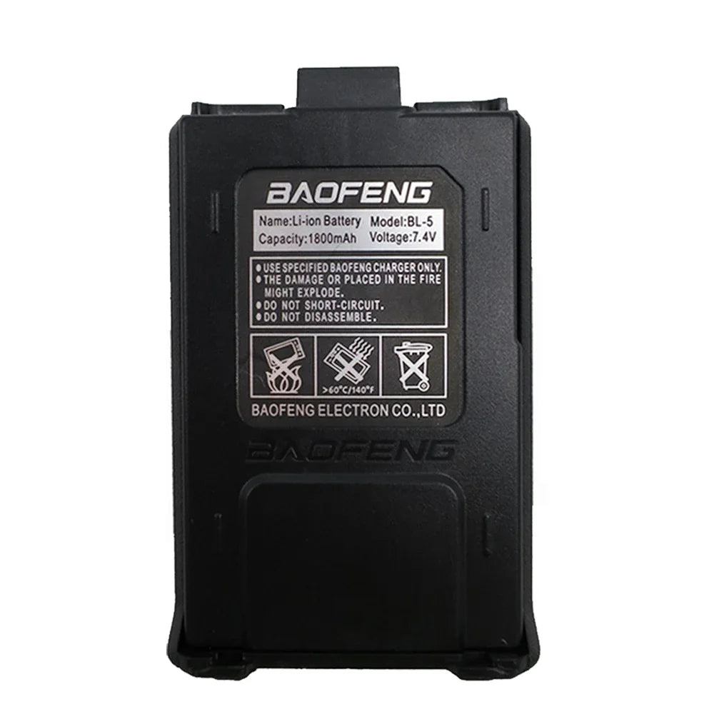 1800mAh 7.4V Li-Ion Battery for UV-5R Two-Way Radio