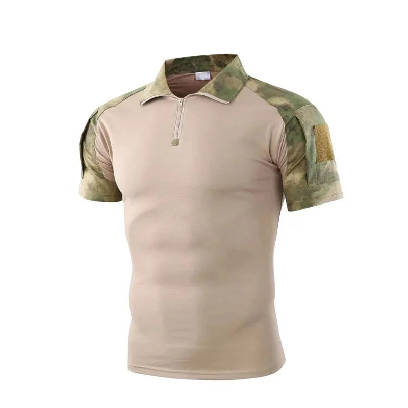 Lightweight Military-Style Polo Shirt